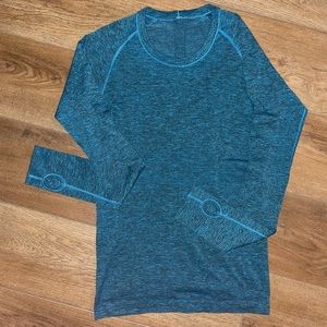 Lululemon Swiftly Long Sleeve - Heathered Blue